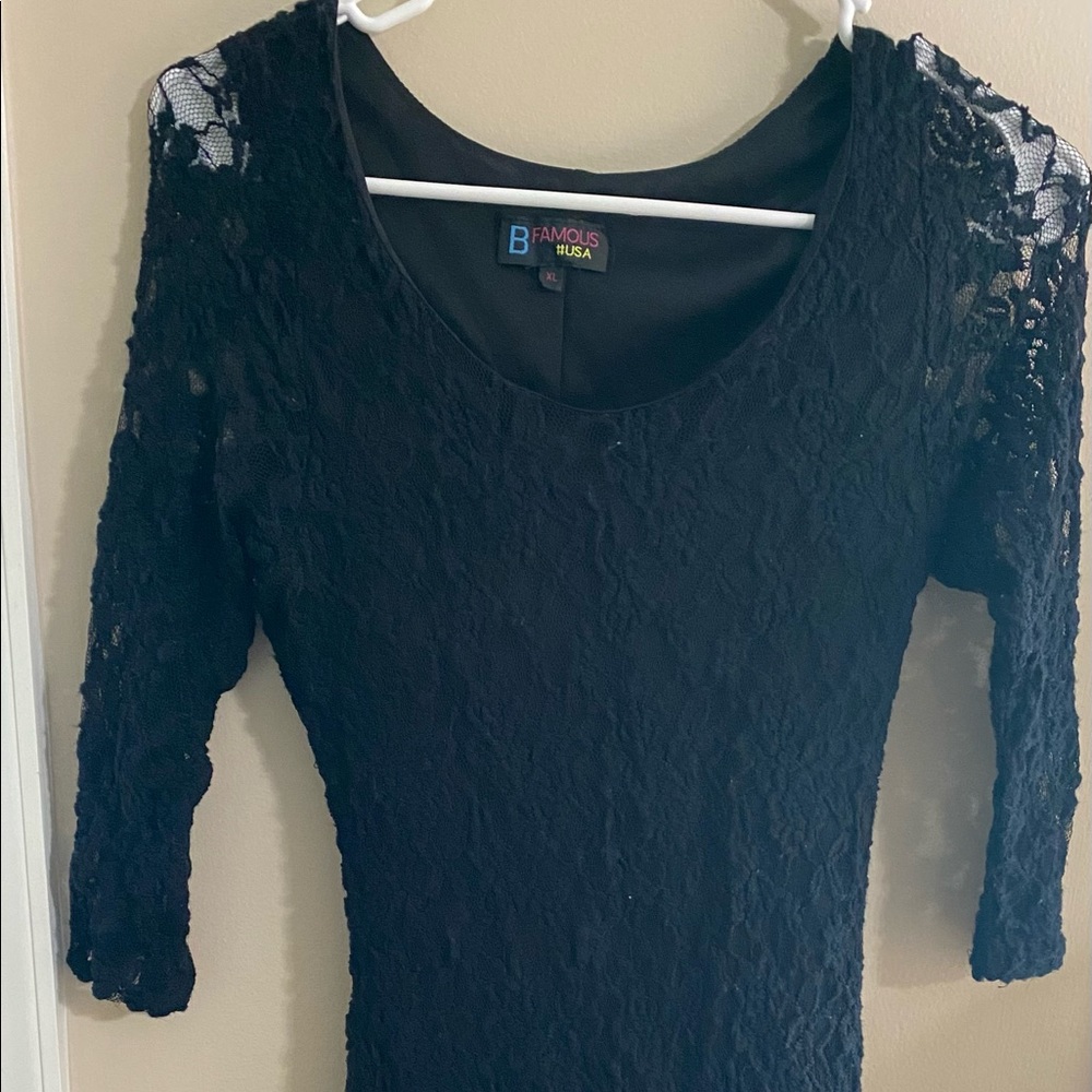 Mini black dress